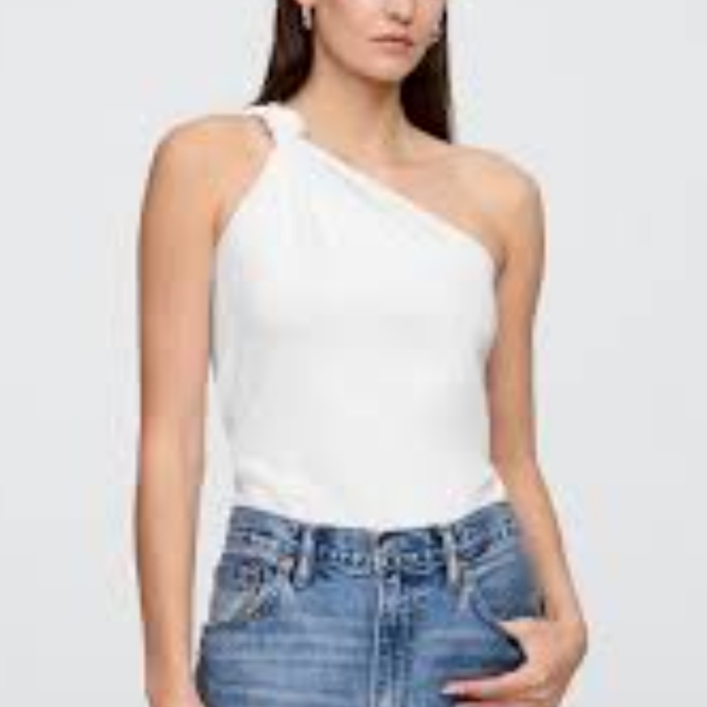 NEW Women's GAP One Shoulder Jersey Tank Top Medium